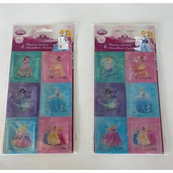 Disney Princess Stickers 2 Packages - Picture 1 of 2